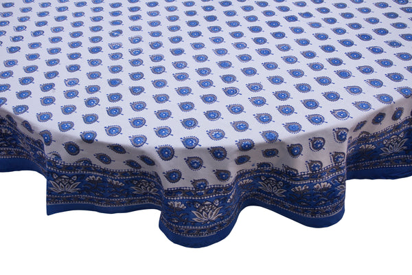 Handblocked Table Cloth (Seats 8)