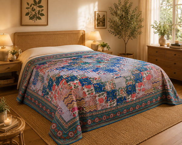Patchwork Bedspread (Multicolor)