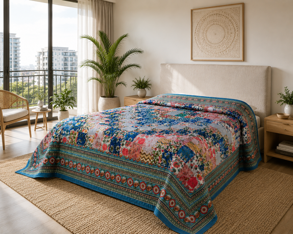 Patchwork Bedspread (Multicolor)