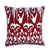 Handblocked Cotton Cushion (Red)