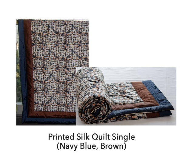 Silk Quilts (Single) (Brown)