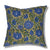 Handblocked Cotton Cushion (Blue Yellow)