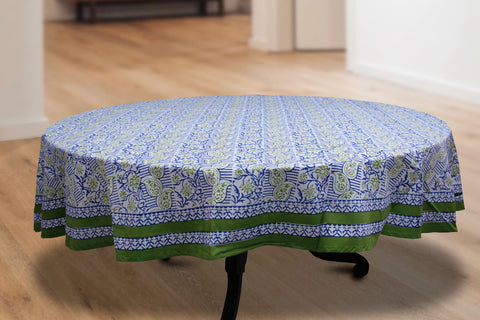 Handblocked Table Cloth (Seats 8)