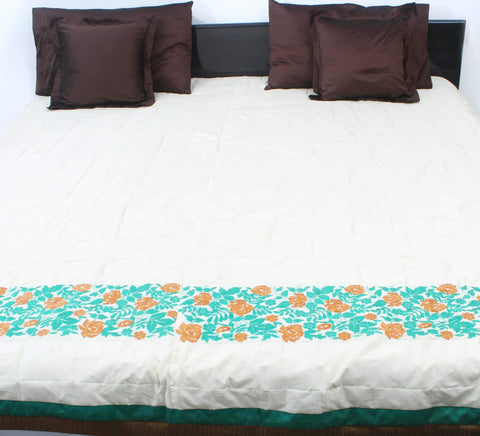 Silk Bedspreads(Cream)