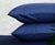 500Thread Count Cotton Bedsheet & 2 Pillow Cases (Dark Blue))