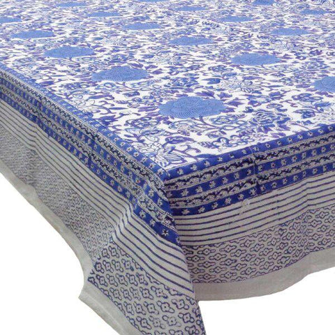 This CocoBee table cloth is made of well crafted, 100% cotton hand blocked 20 sheeting material.