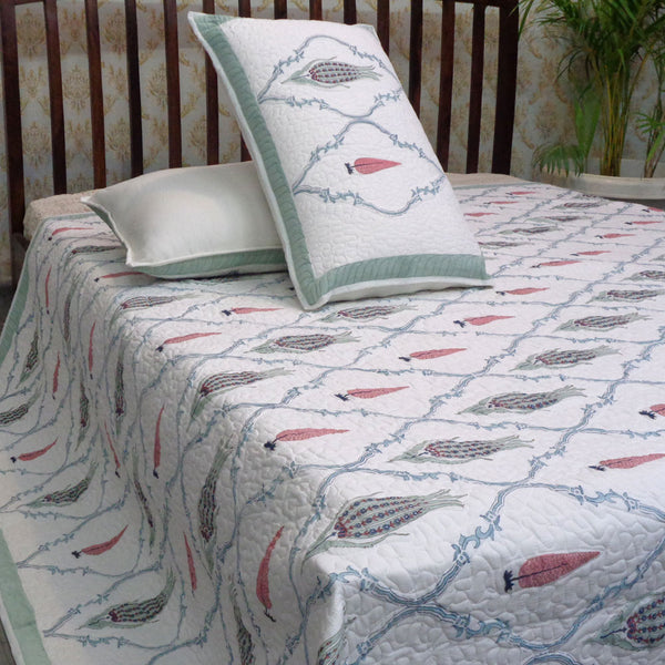 Quilted Handblock Bedspread