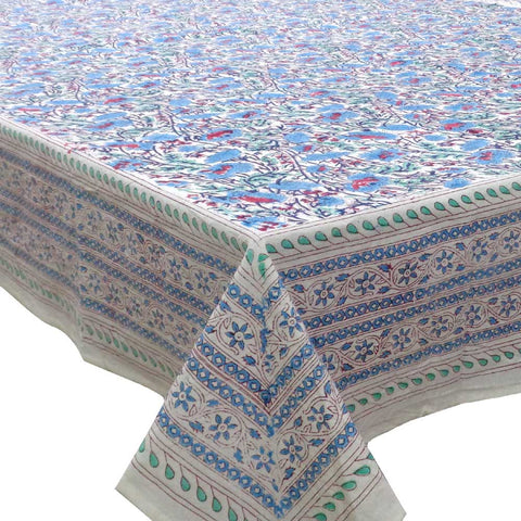 Handblocked Table Cloth (Seats 6)